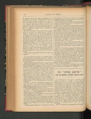 Le "Livre Jaune". Sur le Dernier Incident Franco-Turc