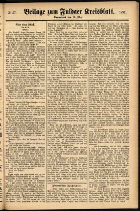 Zweite Ausgabe vom Samstag, den 15. Mai 1897.