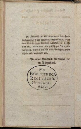 [Barths Handbuch der Moral für den Bürgerstand.]