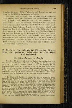 ¬Ein¬ Lehrer-Seminar in Sachsen