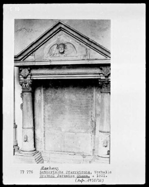 Grabmal für Jeremias Stamm