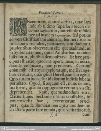 Prudenti Lectori