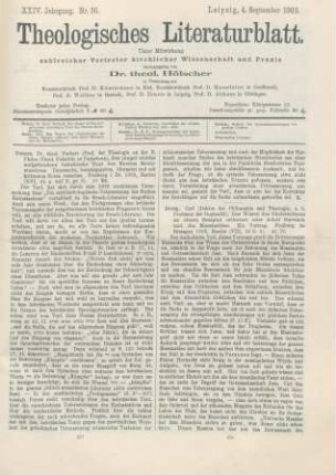 425-426 [Rezension] Peters, Norbert, Der jüngst wieder aufgefundene hebräische Text des Buches Ecclesiasticus