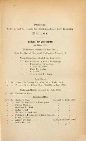 Verhandlungen der Zoologisch-Botanischen Gesellschaft in Wien. 38. 1888
