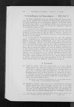 Verhandlungen zu Kopenhagen. - 1512 Juli 2.