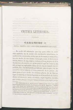 Crítica literaria.