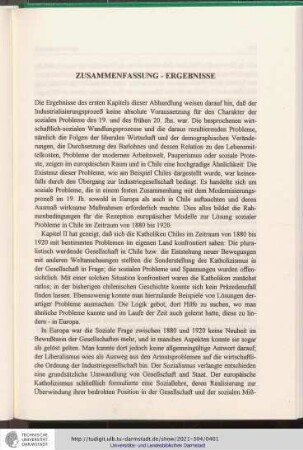 Zusammenfassung und Ergebnisse