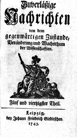 Fünf und viertzigster Theil.