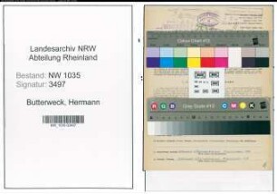 Entnazifizierung Hermann Butterweck , geb. 06.12.1920 (Steiger)