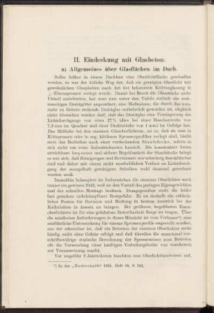II. Eindeckung mit Glasbeton.