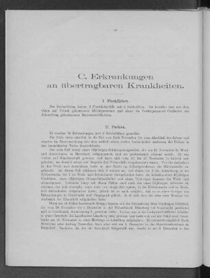 C. Erkrankungen an übertragbaren Krankheiten.