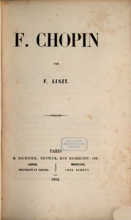 F. Chopin