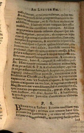 Prudentiæ Christianæ Regulae, Motiva, Media, Exempla Selectiora : Accommodata Ad Vitam Recte Instituendam; In Quovis Statu, 1. Regulæ Prudentiæ