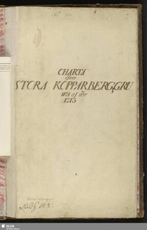 Charta öfwer stora Kopparberggruwa af ähr 1713 - Mscr.Dresd.G.80.c