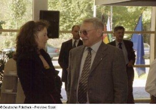 Prof. Jürgen Hering (Generaldirektor SLUB i. R.) im Gespräch mit Annegret Bürger