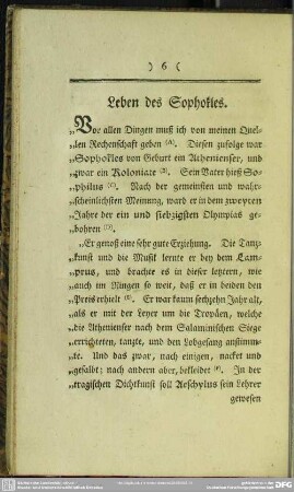 Leben des Sophokles