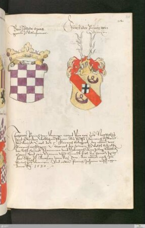 Wappen europäischer Fürsten, von Reichsfürsten, von italienischen Fürstentümern und habsburgischen Besitzungen