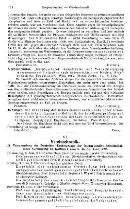 128, VI. Vereinschronik