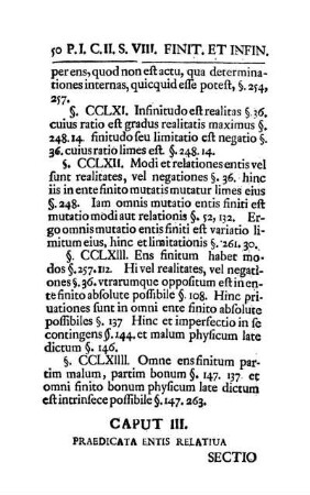 Caput III. Praedicata Entis Relativa.