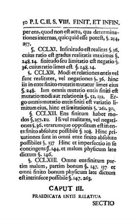 Caput III. Praedicata Entis Relativa.