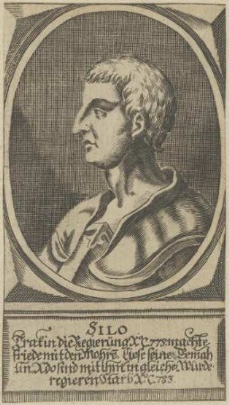 Bildnis von Silo, König der Westgoten