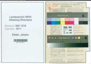 Entnazifizierung Johann Eikeln , geb. 08.06.1907 (Schmied)