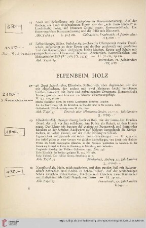 Elfenbein, Holz (Nr. 27-30)