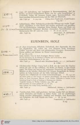 Elfenbein, Holz (Nr. 27-30)