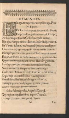 Hymenaeus.