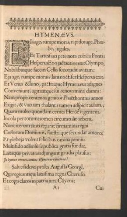 Hymenaeus.