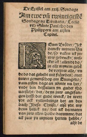 Am twe unde twintigesten Sondage na Trinitatis ...