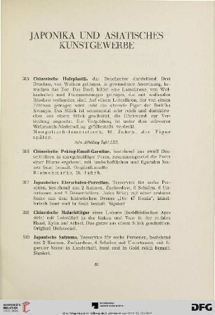 Japonika und Asiatisches Kunstgewerbe (Nr.315-345)
