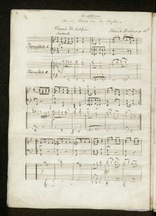 Variationen über ein Thema von Jos. Haydn für zwei Pianoforte