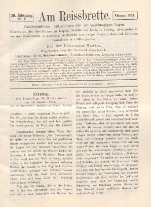 No. 2. Februar 1902.