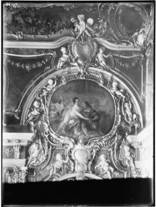 Karlsruhe Schloss 1. Obergeschoss - Corps de Logis - Marmorsaal Westwand - nördliche Supraporte Gemälde von Joseph Melling (1759-1760)