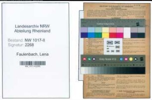 Entnazifizierung Lena Faulenbach , geb. 16.03.1878 ()