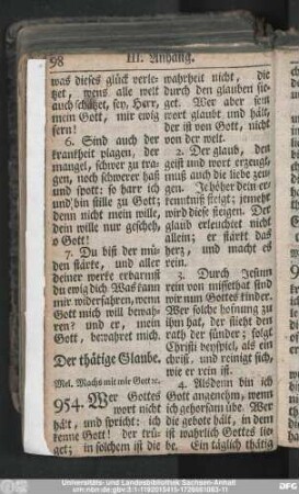 Der thätige Glaube.