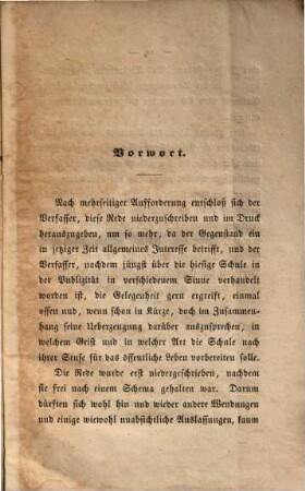Wie die Schule, ohne zu politisiren, die schweizerische Jugend für die Republik bilden und erziehen soll : Eine rede gesprochen an der öffentlichen Jahrescensur der aargauischen Kantonsschule am 19. April 1845
