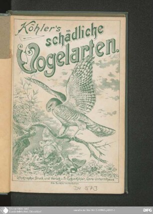 Köhler's schädliche Vogelarten