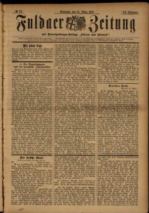 Ausgabe vom Mittwoch, den 31. März 1897.