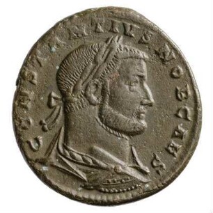 Münze, Follis, 298 - 299 n. Chr.