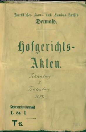 Teklenberg, Anna Katharine gegen Hermann Richard Teklenburg - Erbteilung