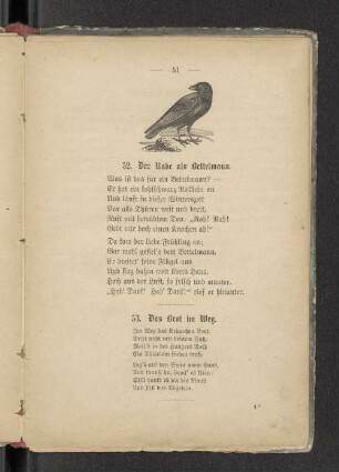52. Der Rabe als Bettelmann.