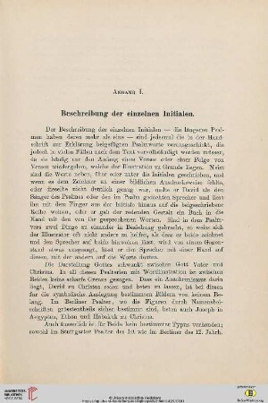 Anhang I: Beschreibung der einzelnen Initialen