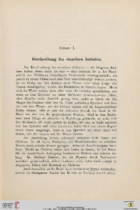 Anhang I: Beschreibung der einzelnen Initialen