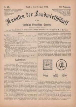 No. 49. Berlin, den 19. Juni 1872. XII. Jahrgang.