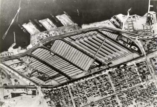 Luftbild der Hafenanlage "Alexandria", Ägypten