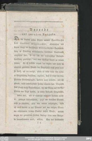 Vorrede zur zweyten Ausgabe.