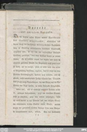 Vorrede zur zweyten Ausgabe.