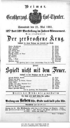 Spielt nicht mit dem Feuer